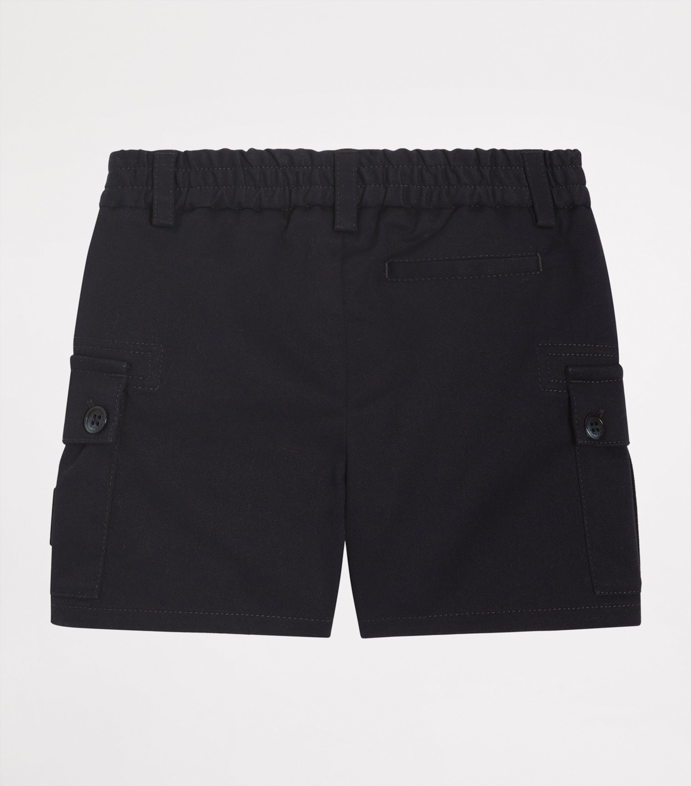 Elasticated Cargo Shorts (3-30 Months) B3681-VERY DARK Image 2