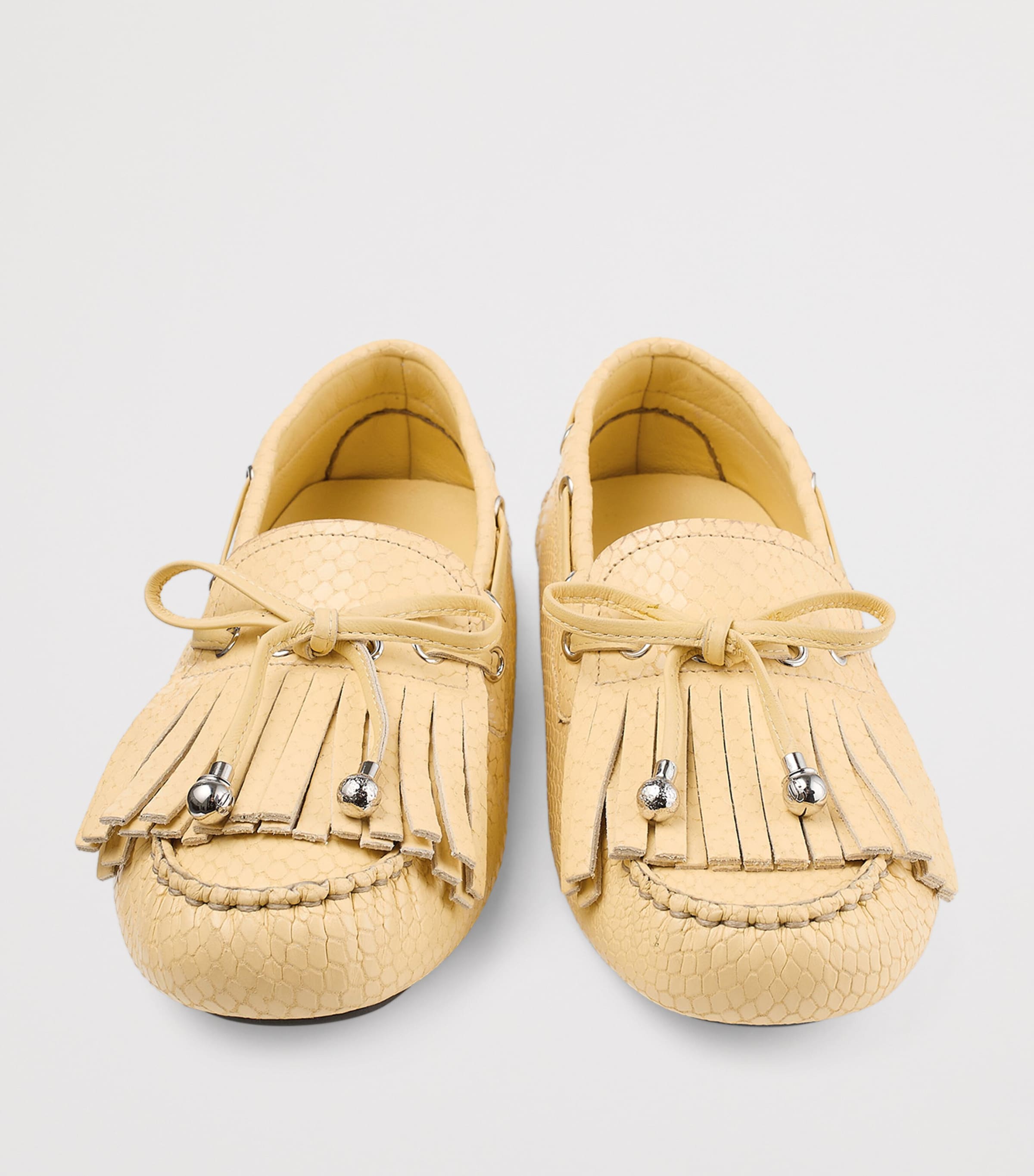 Jimmy Choo Manon Flat Leather Loafers Corn/silver Image 4