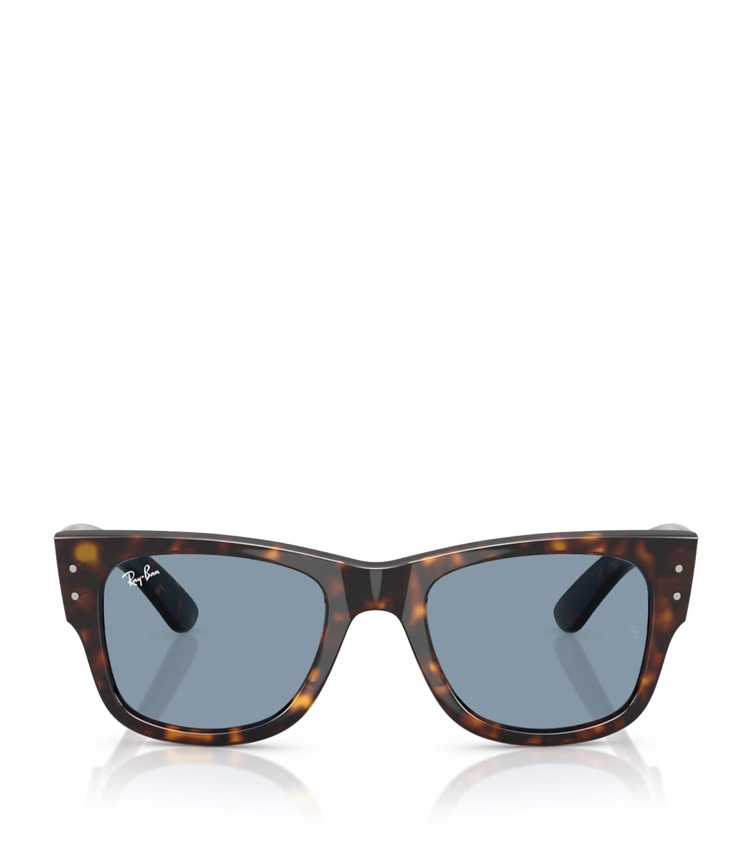 Ray Ban Womens Rb0840s Mega Wayfarer Summer Capsule Square-frame Propionate Sunglasses Brown In Brown