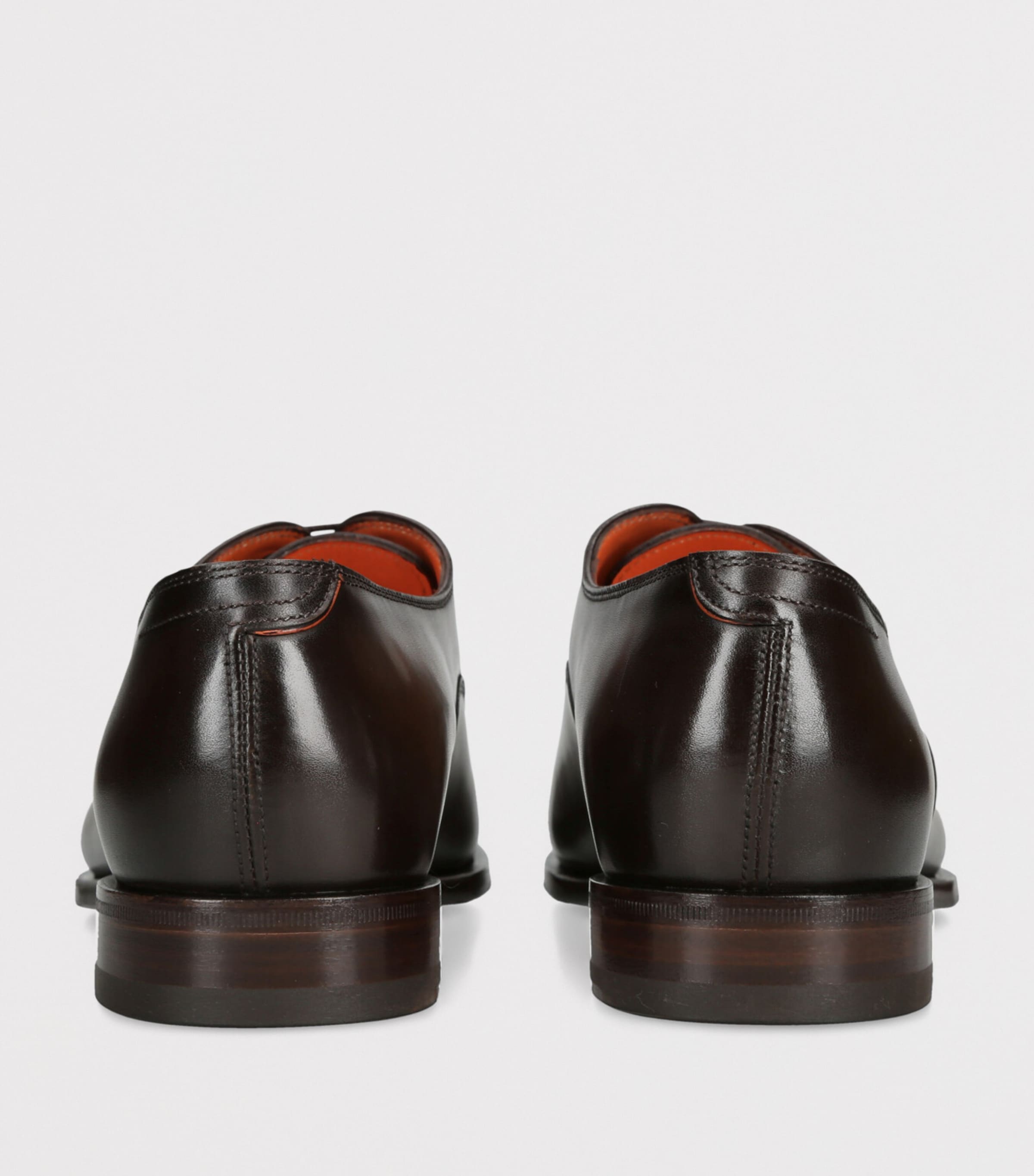 Leather Adrian Blake Oxford Shoes MID BROWN Image 2