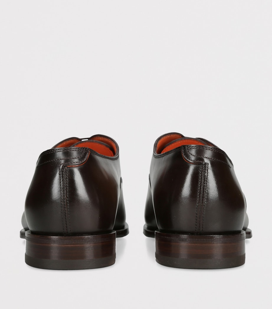 Leather Adrian Blake Oxford Shoes MID BROWN Image 2