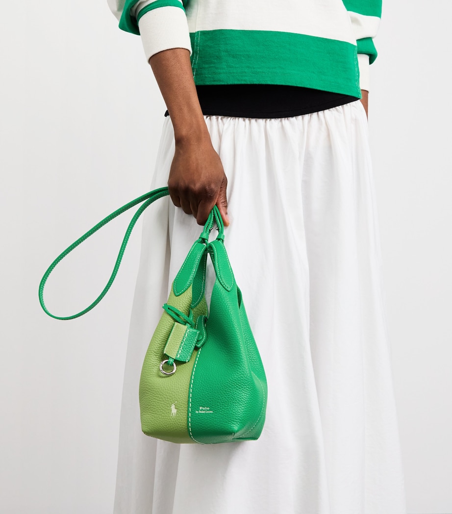 Polo Ralph Lauren Small Leather Polo Play Cross-Body Bag Parrot/parakeet Image 4