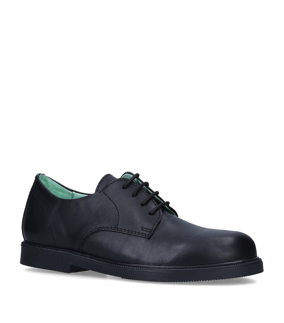 papouelli Leather Sam Oxford Shoes Black Image 1