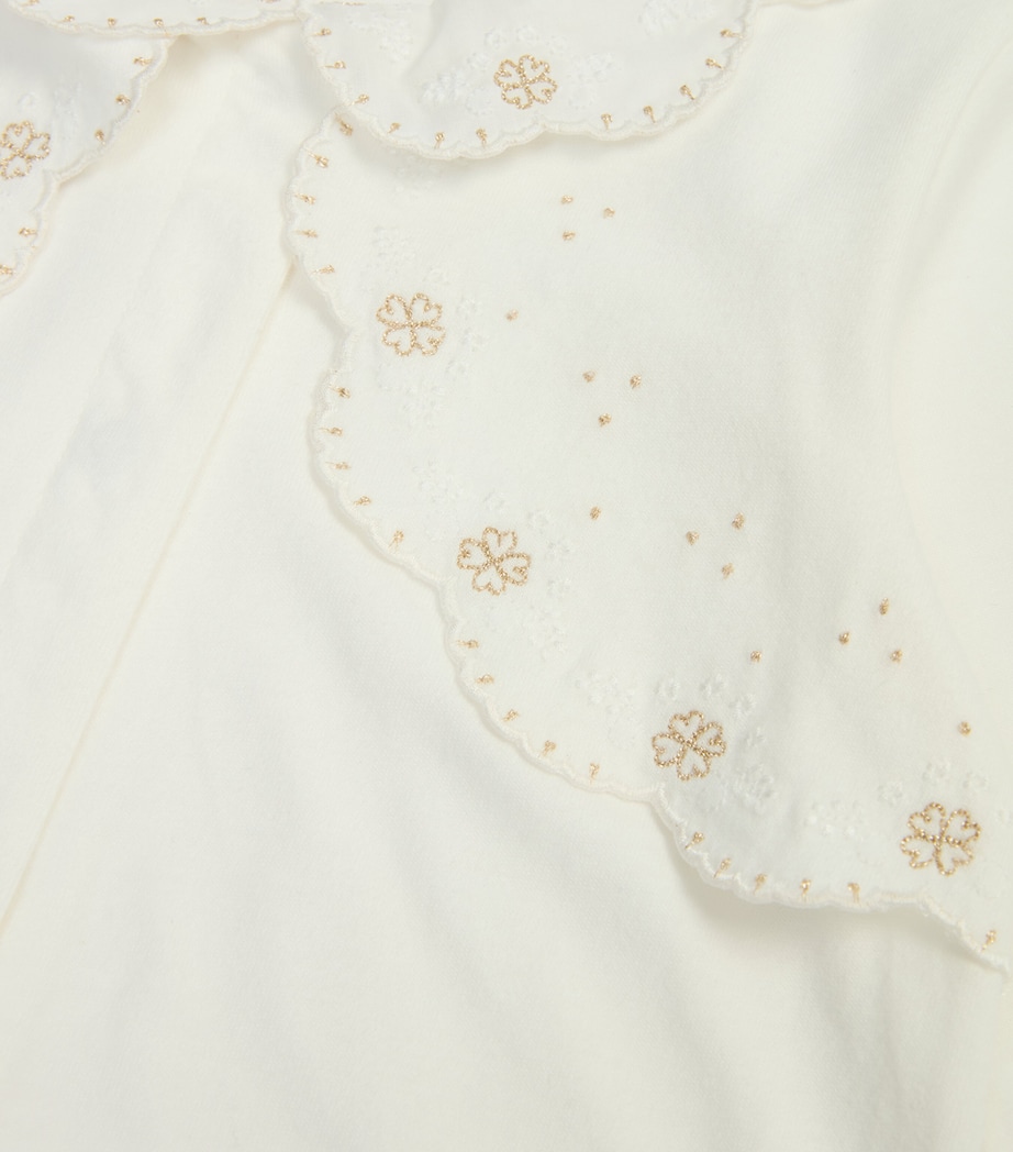 Cotton Embroidered All-In-One (0-24 Months) 13NACRE Image 2