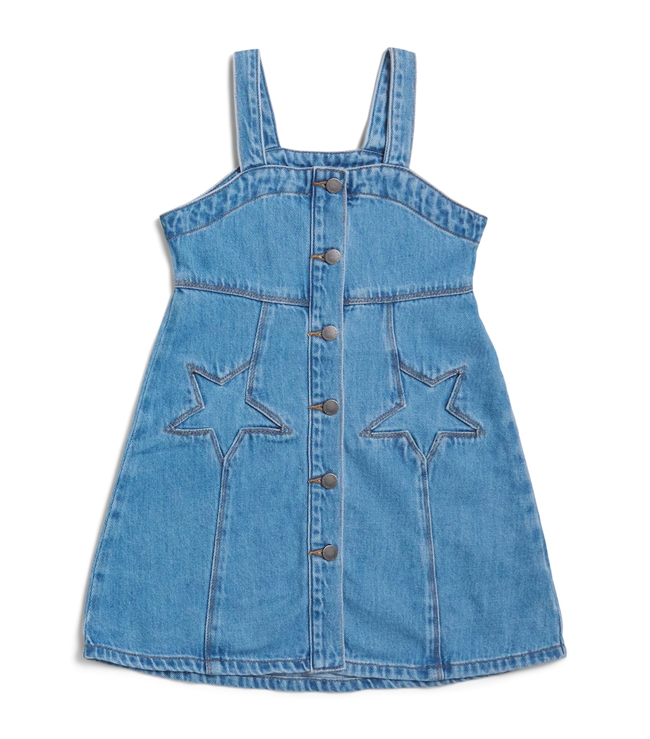 Stella McCartney Kids Denim Star Dress (3-14+ Years) Blue Image 1