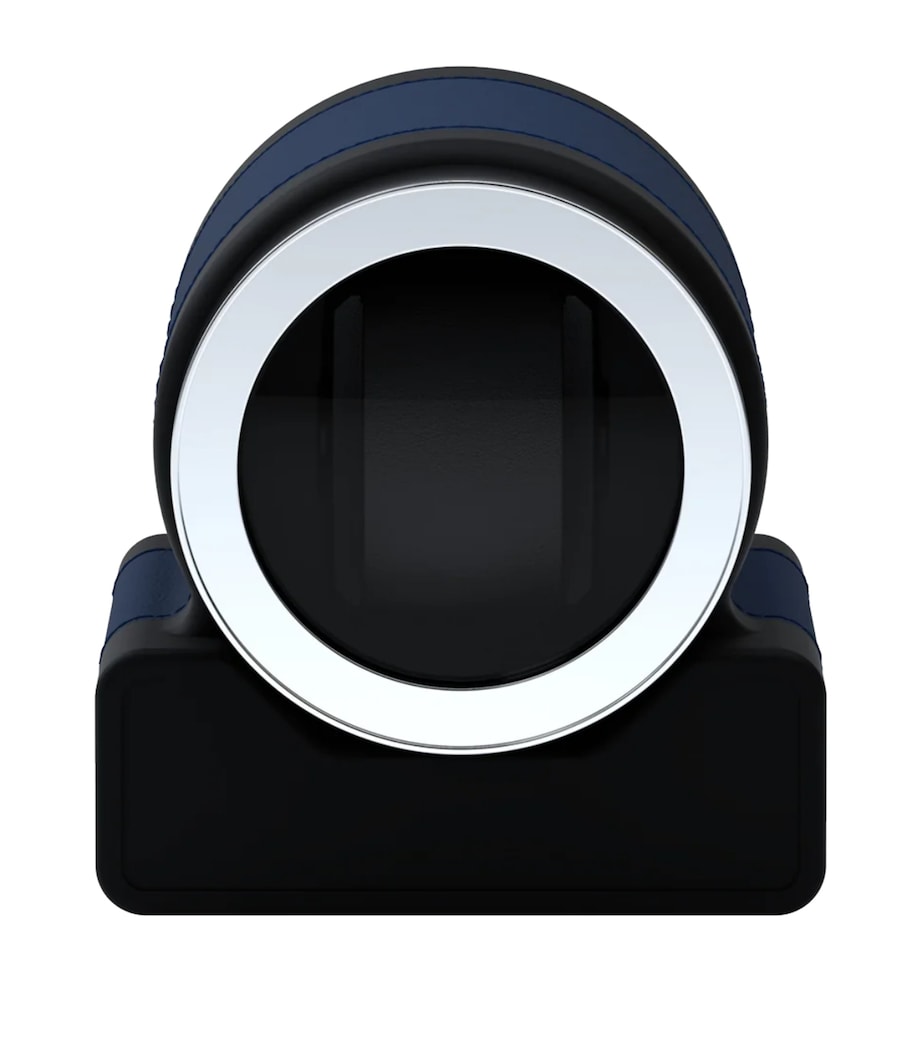 Leather Rotor One Automatic Watch Winder NAVY Image 2