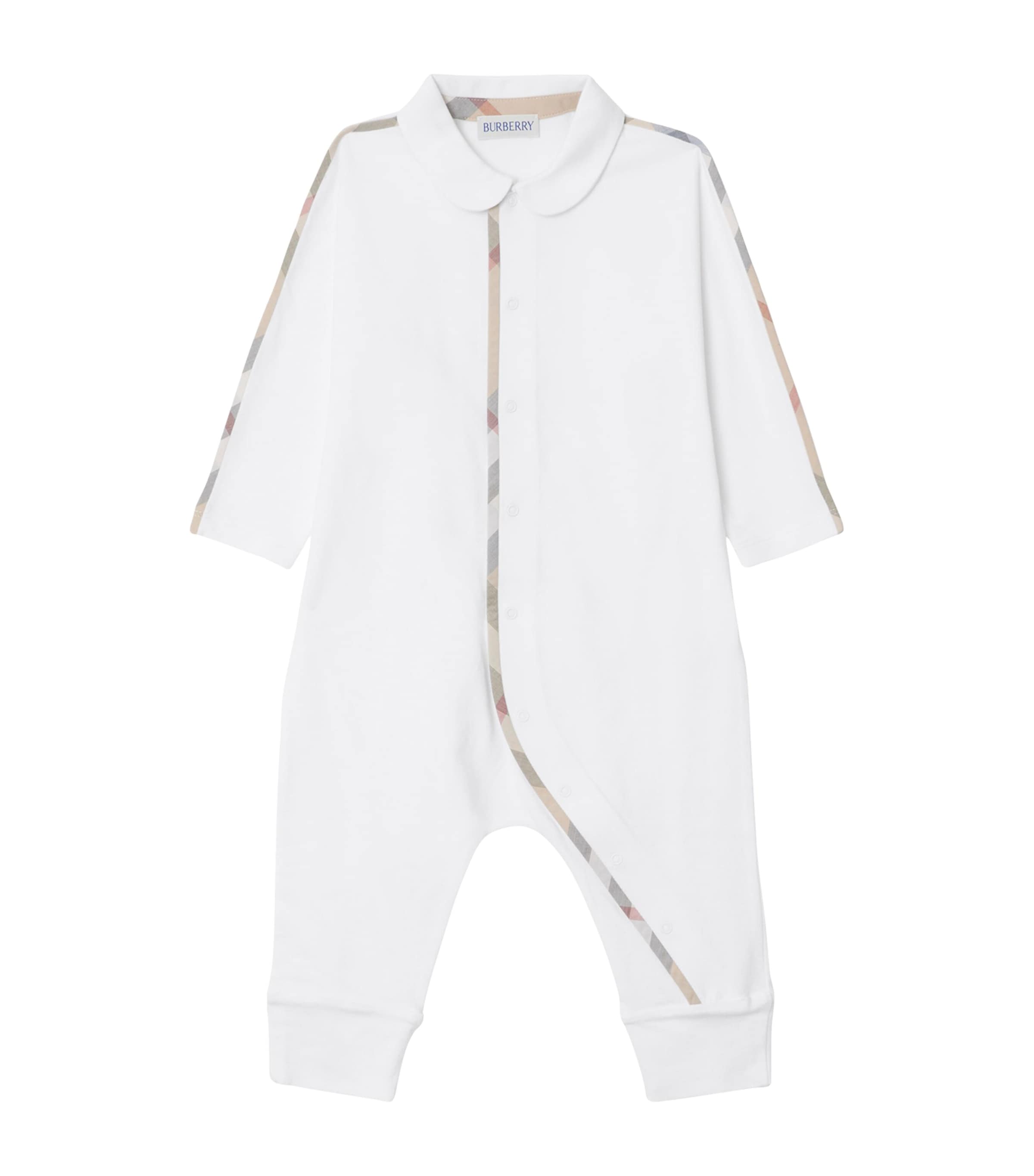 Burberry Kids White Cotton All-In-One, Hat and Bib Gift Set (1-18