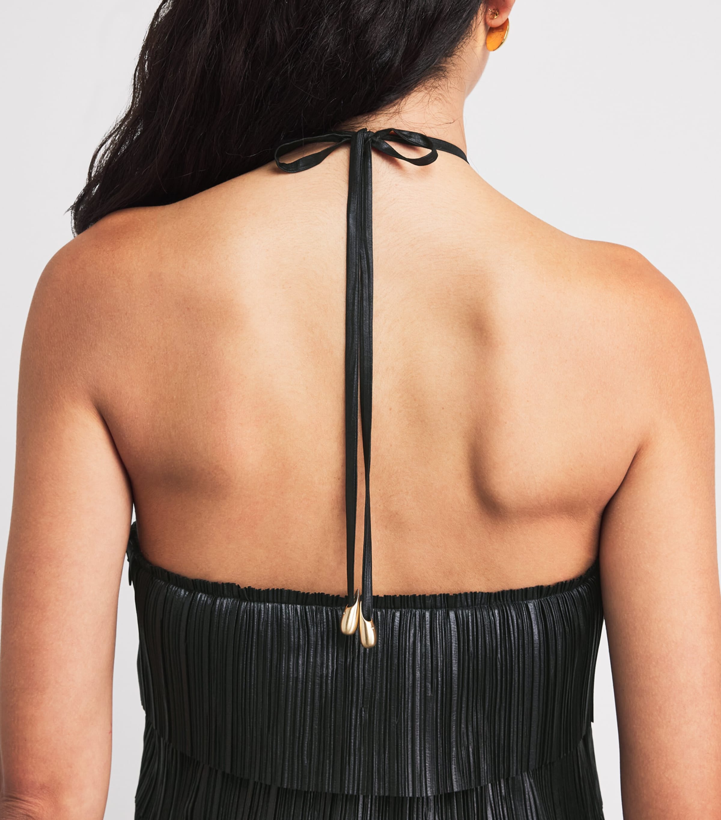 Cult Gaia Womens Pleated Varsha Mini Dress Black Image 5