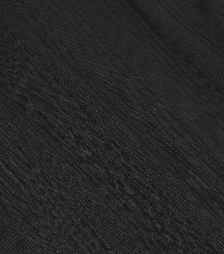 Weekend Max Mara Womens Rib-Knit Tank Top Black Image 5