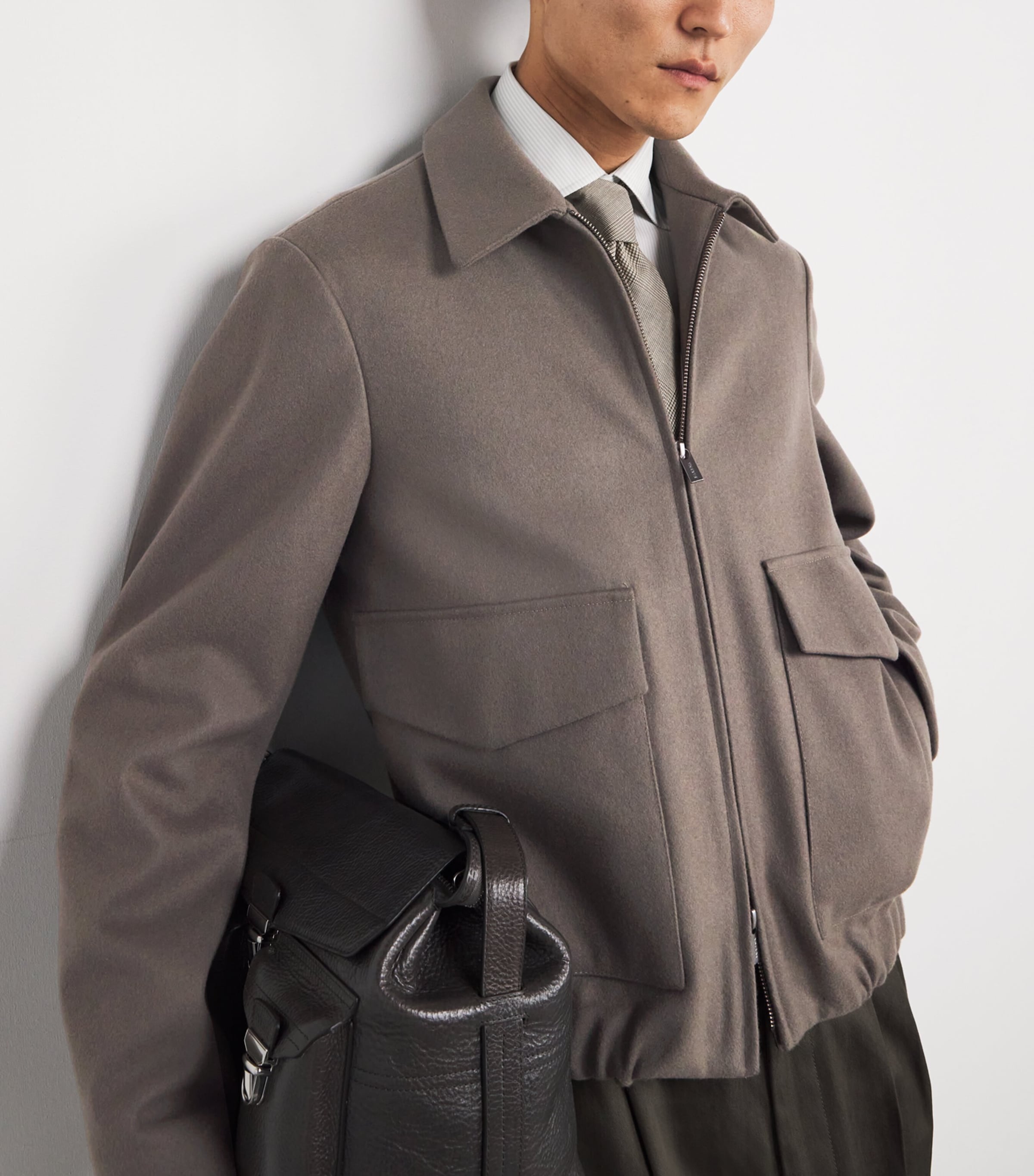 Wool-Blend Army Magan Jacket 260 NOCE Image 7