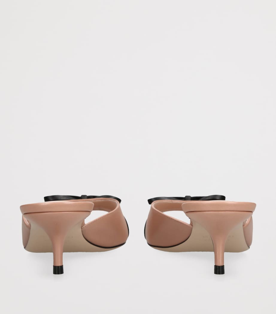 Leather Bepointy Heeled Mules 45 PINK COMB Image 2