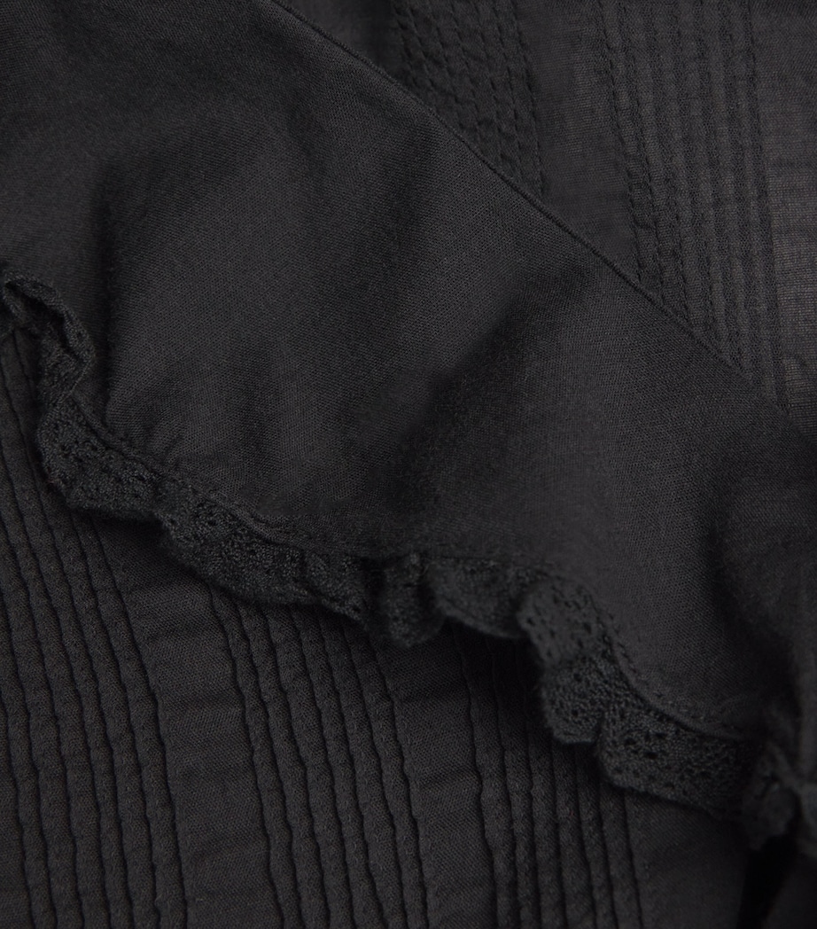 Ruffled Hardy Blouse BLACK Image 5