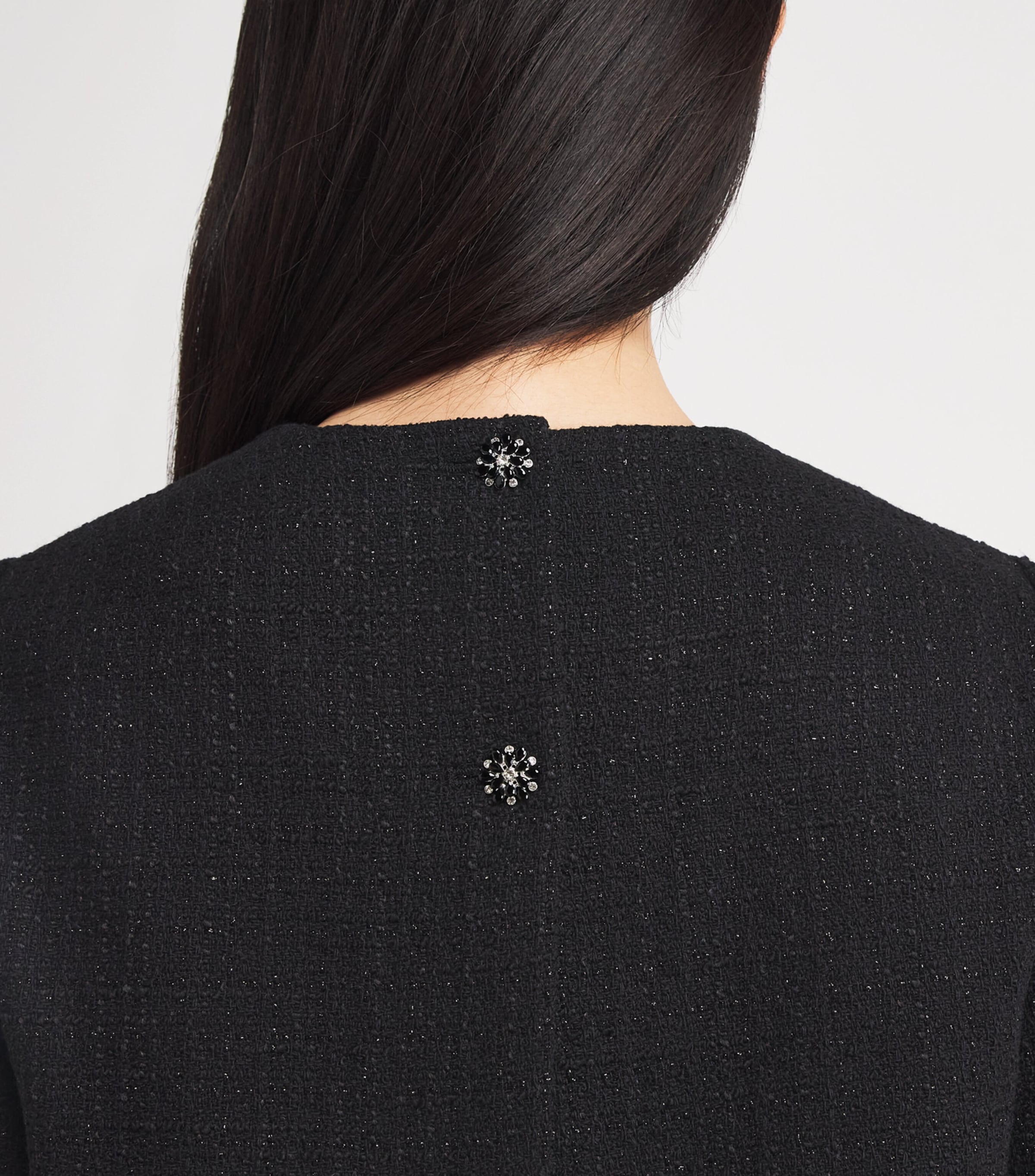 Tweed 2-in1 Mini Dress BLACK Image 6