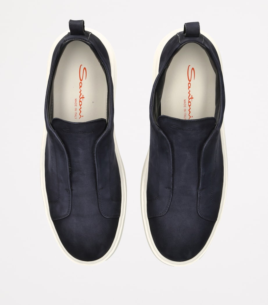 Suede Clean Icon Sneakers NAVY Image 4