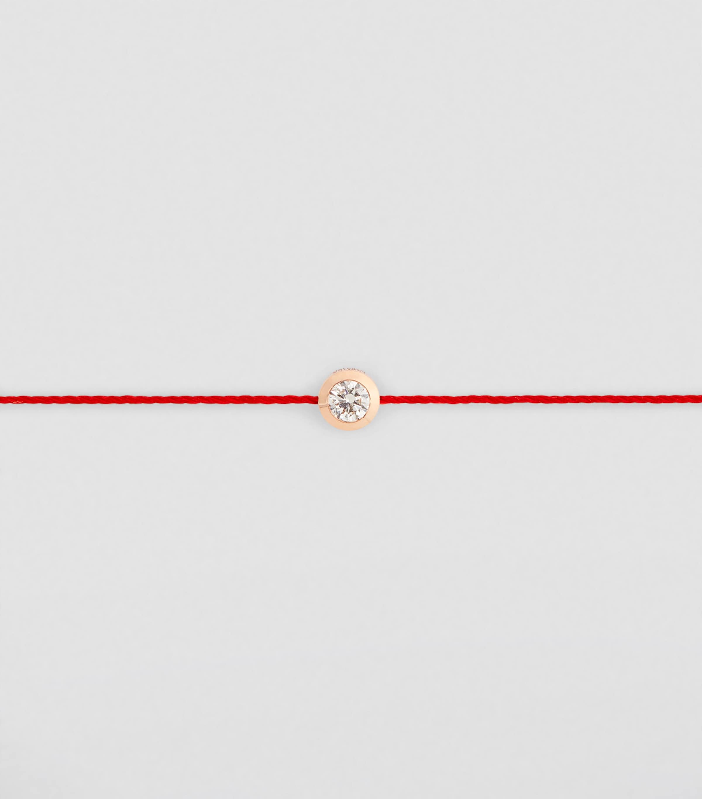 Rose Gold and Diamond Pure Bracelet RED Image 2