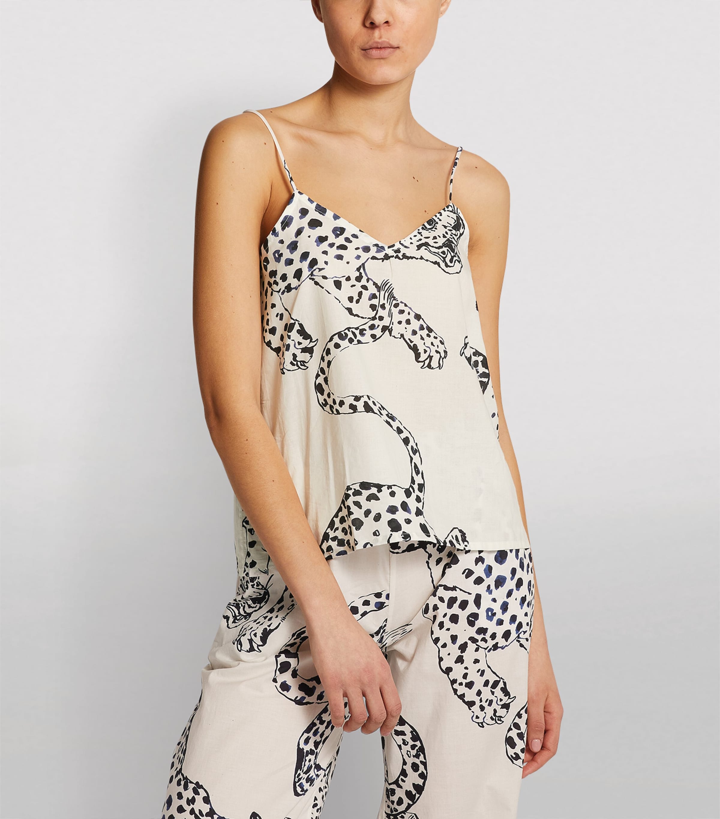 Jaguar Print Camisole CREAM Image 3