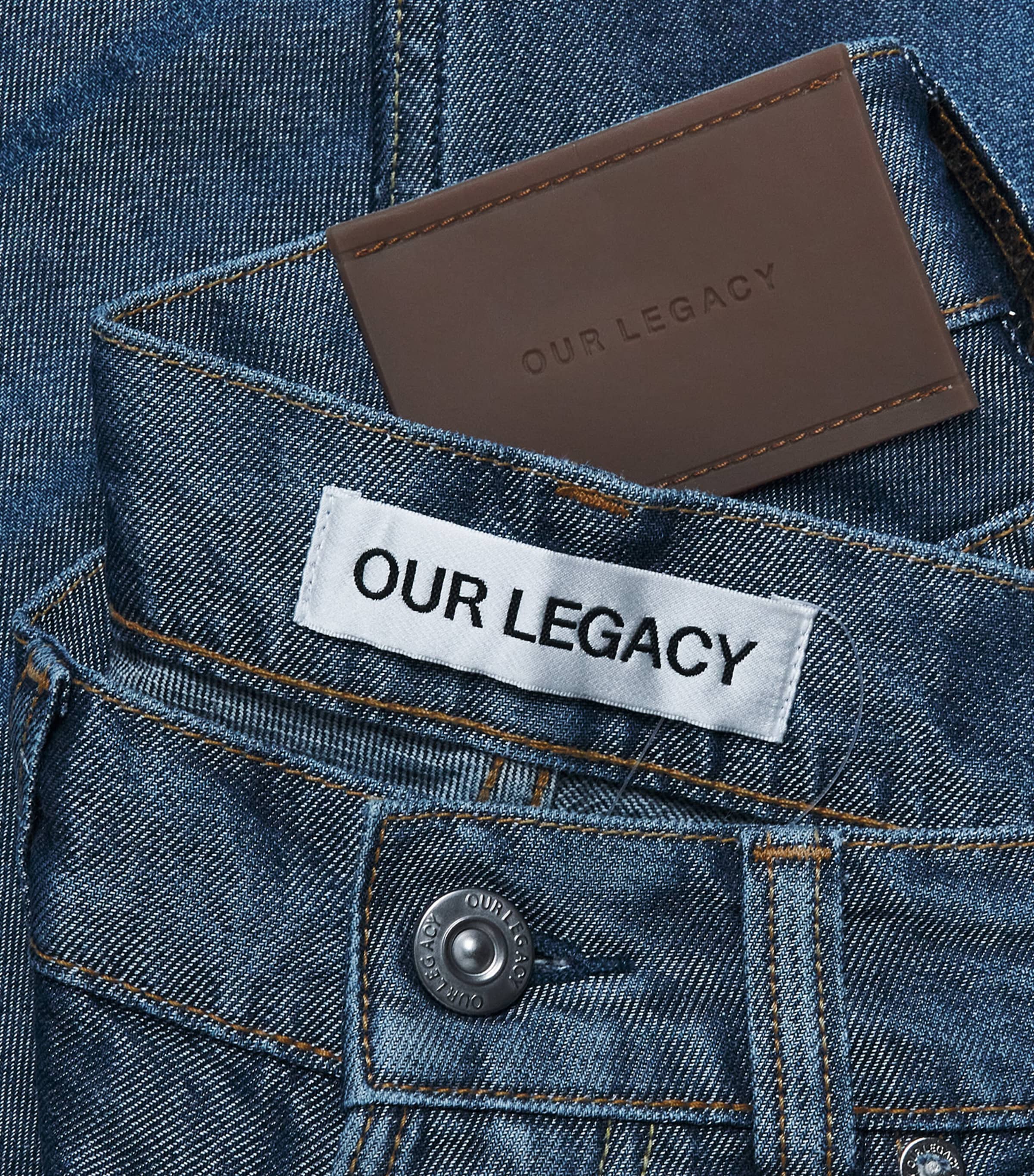 Our Legacy Mens Third Cut Jeans Electric Blue Wash Image 6