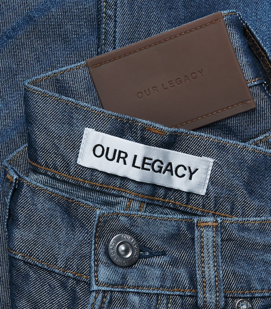 Our Legacy Mens Third Cut Jeans Electric Blue Wash Image 6