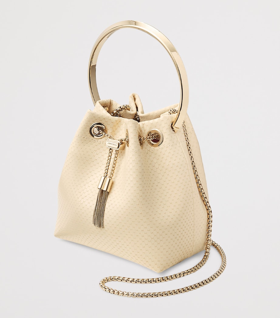 Leather Bon Bon Top-Handle Bag BUTTERMILK/LIGHT GOL Image 2
