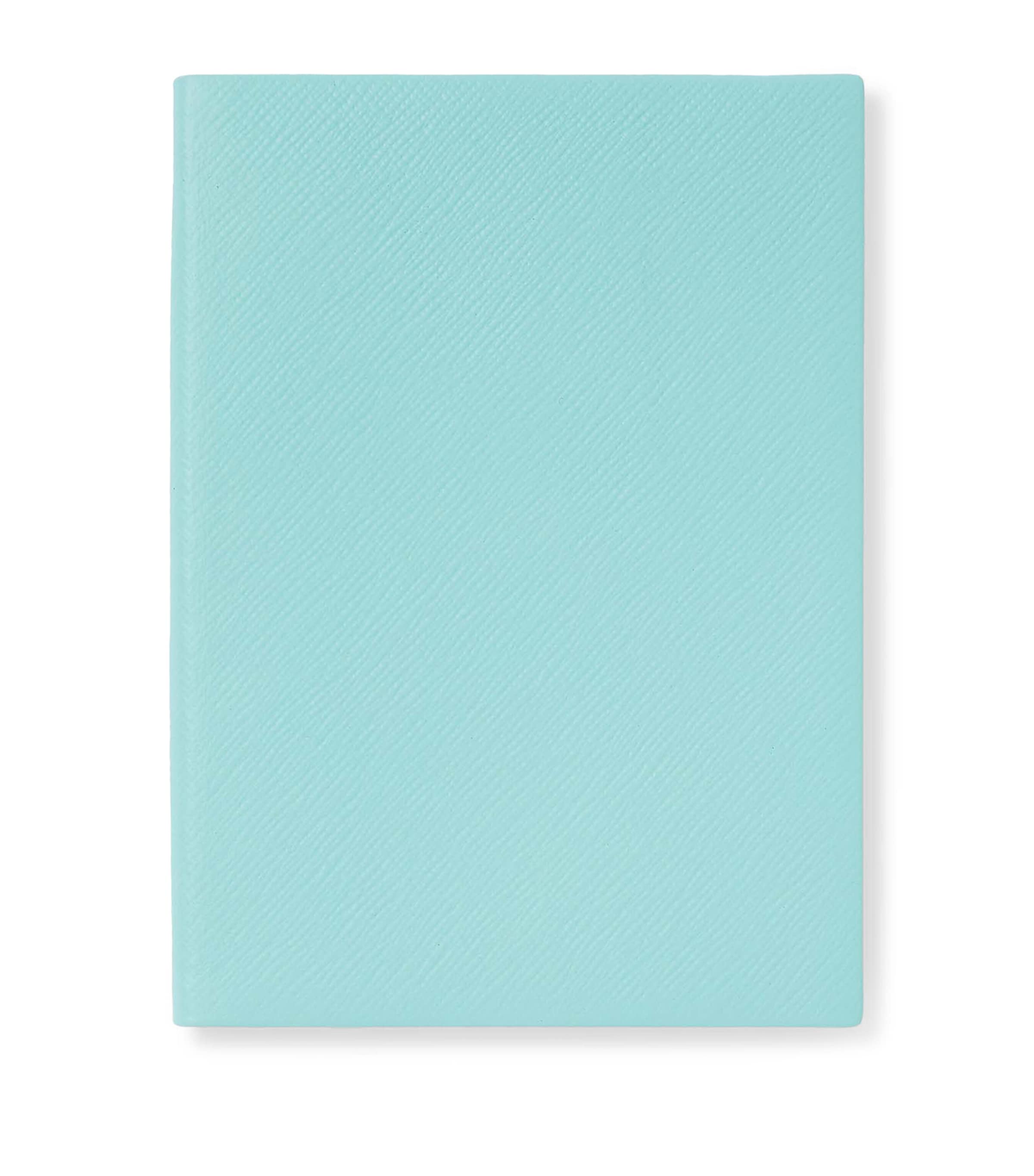 Leather Soho Notebook BRIGHT AQUA Image 1