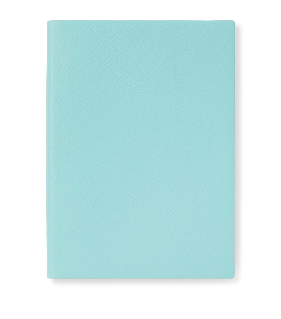 Leather Soho Notebook BRIGHT AQUA Image 1