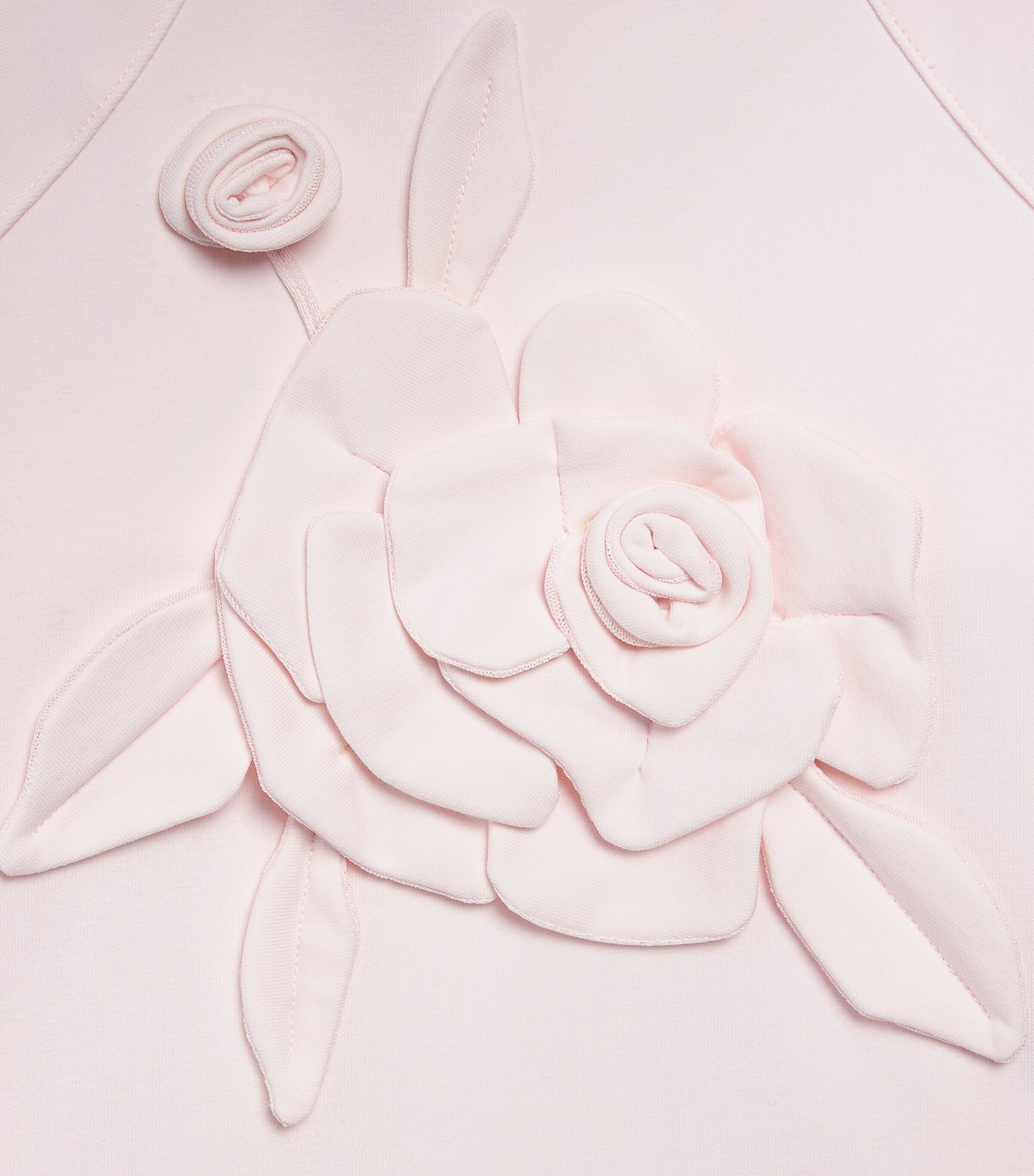 Monnalisa Rose-Detail Sweatshirt (4-12 Years) Rosa Antico Image 3