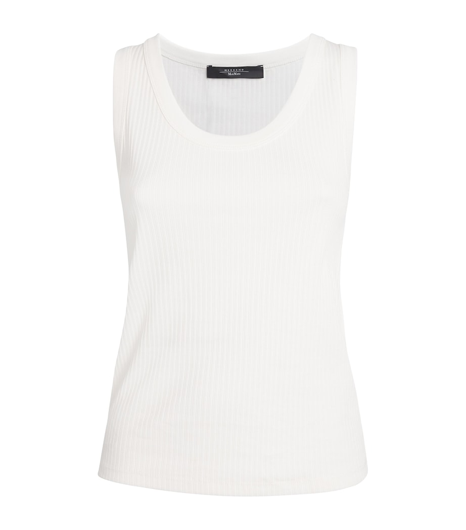 Organic Cotton Tank Top WHITE Image 1
