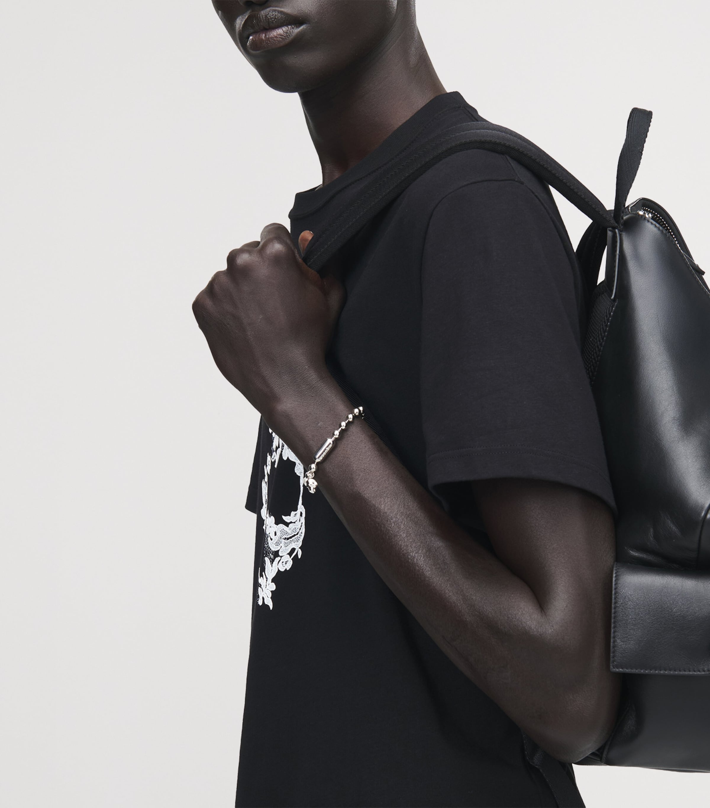 Embellished Twin Skull Bracelet 1112 Image 2