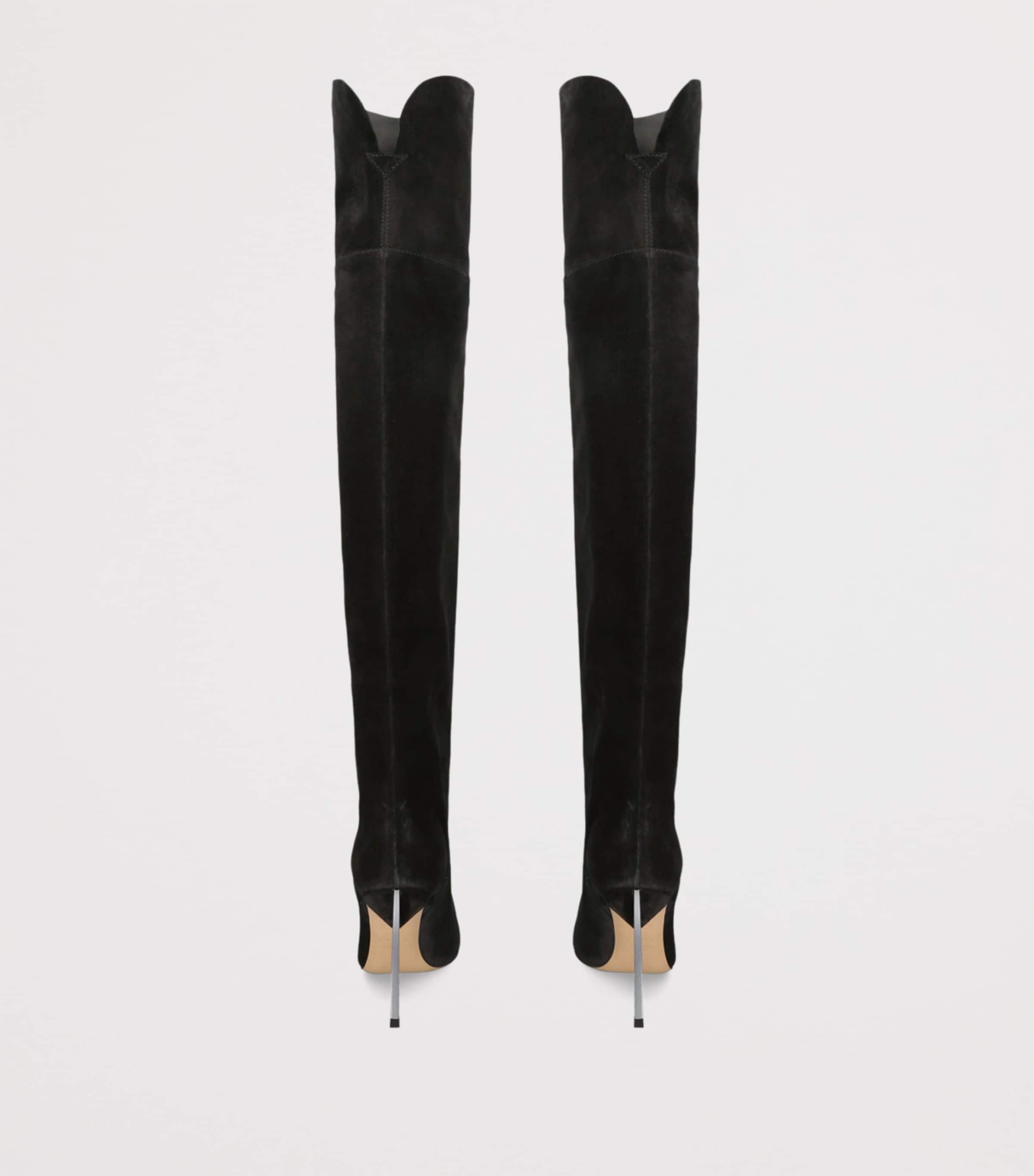 Suede Blade Over-The-Knee Boots 100 BLACK Image 2