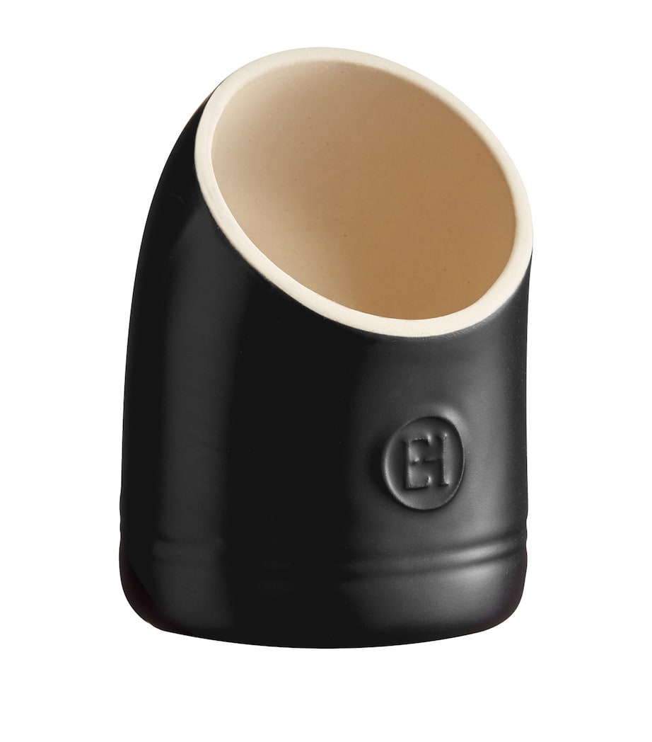 Emile Henry Ceramic Salt Pig (550ml) Black Image 1