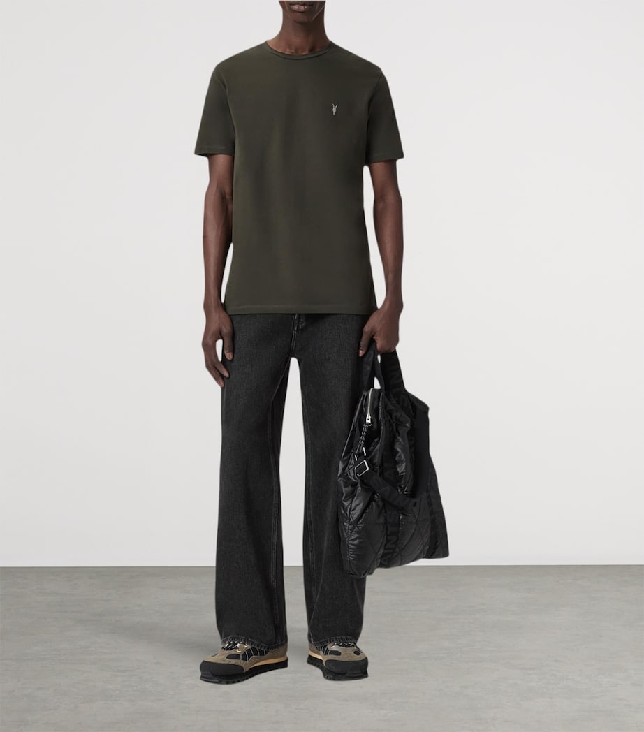 Cotton Brace T-Shirt (Pack of 3) GREEN/GREEN/BLK Image 5