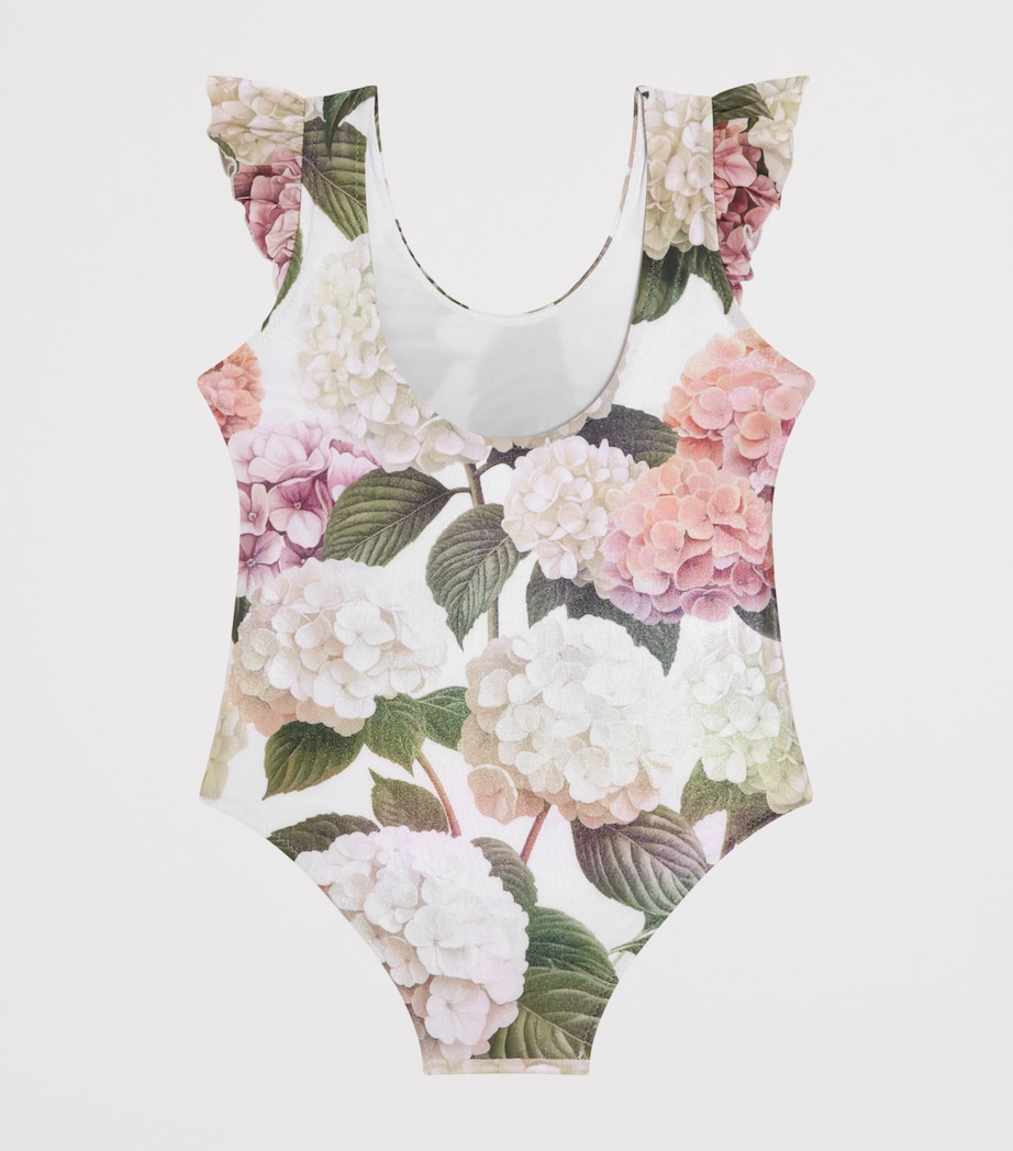 Dolce&Gabbana Kids Floral Swimsuit (8-12+ Years) Ortensie Fdo B Image 2