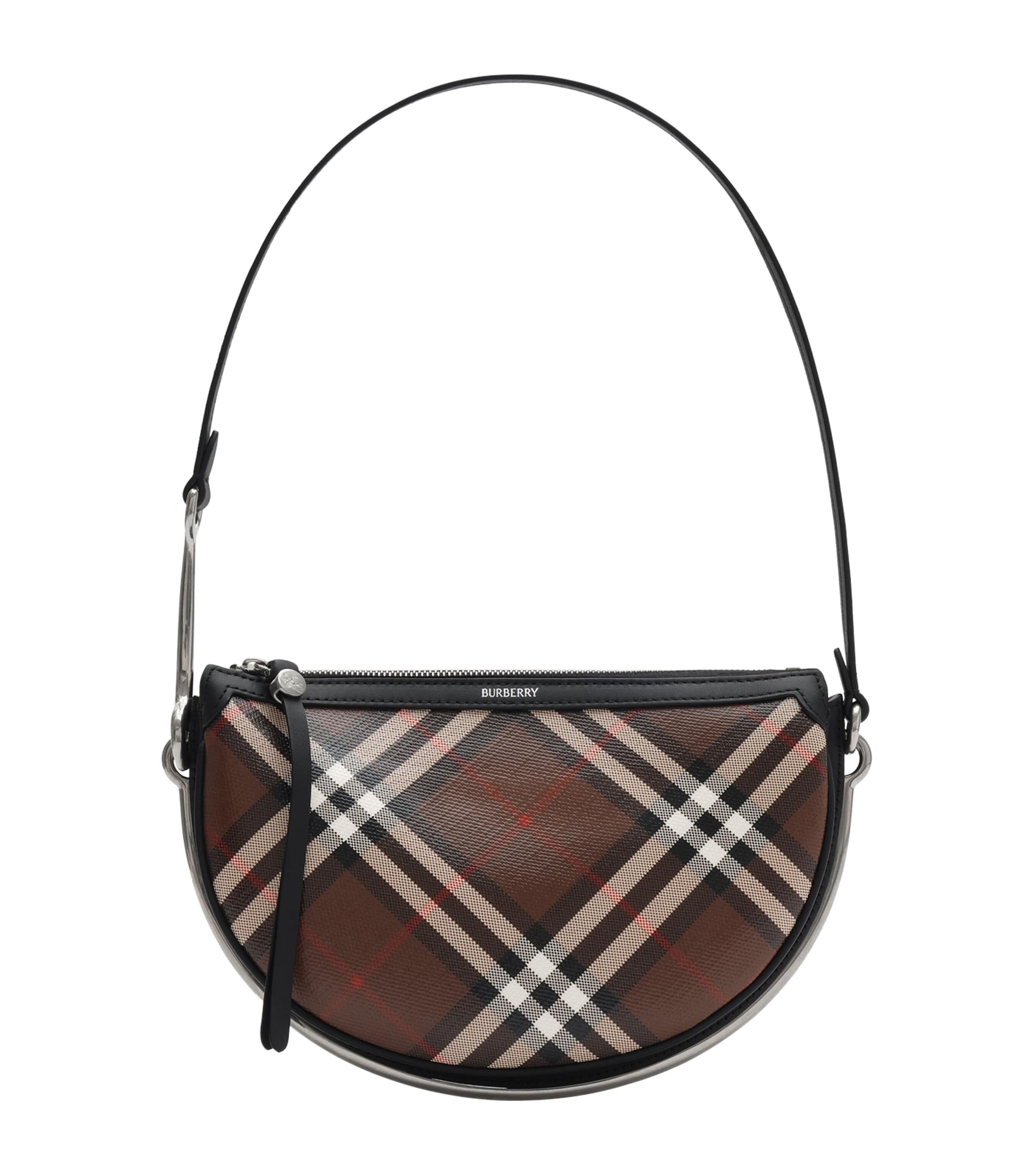 Burberry Small Bridle Saddle Bag Chocolate Brown Image 1