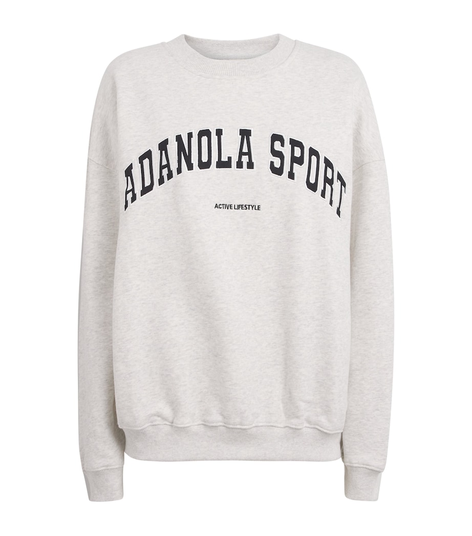 Organic Cotton Logo Sweatshirt LIGHT GREY MELANGE Image 1