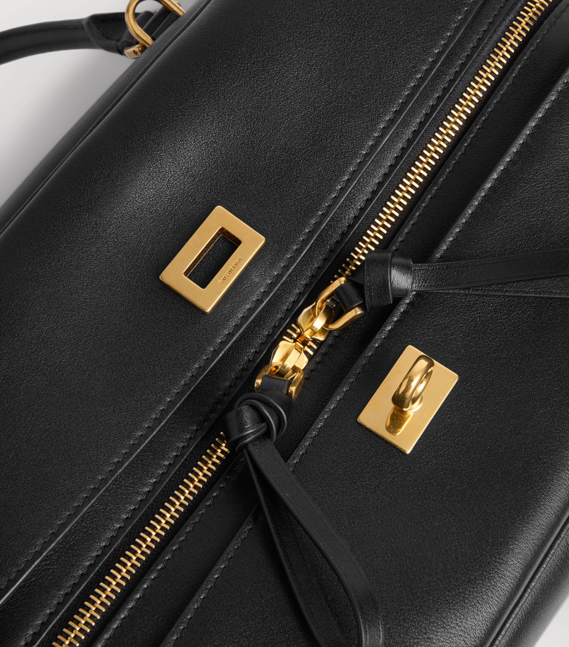 Balenciaga Lambskin Le 7 Bowling Bag Image 9