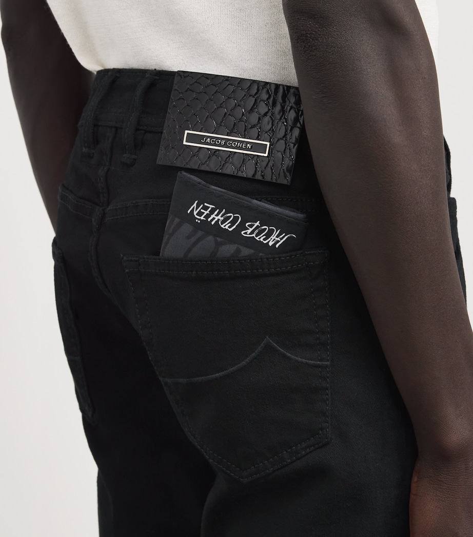 Crocodile Skin-Patch Bard Slim Jeans 500D Image 6