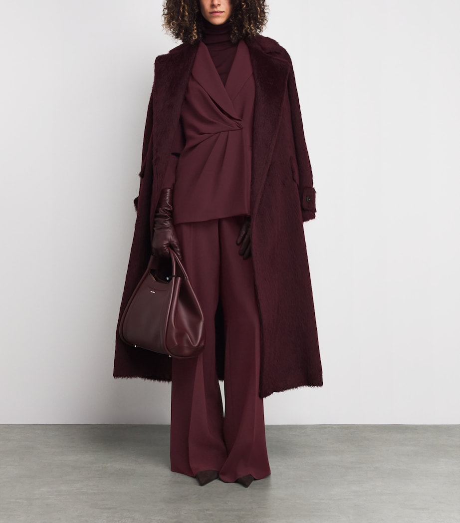 Cady Wide-Leg Trousers CHERRY Image 2