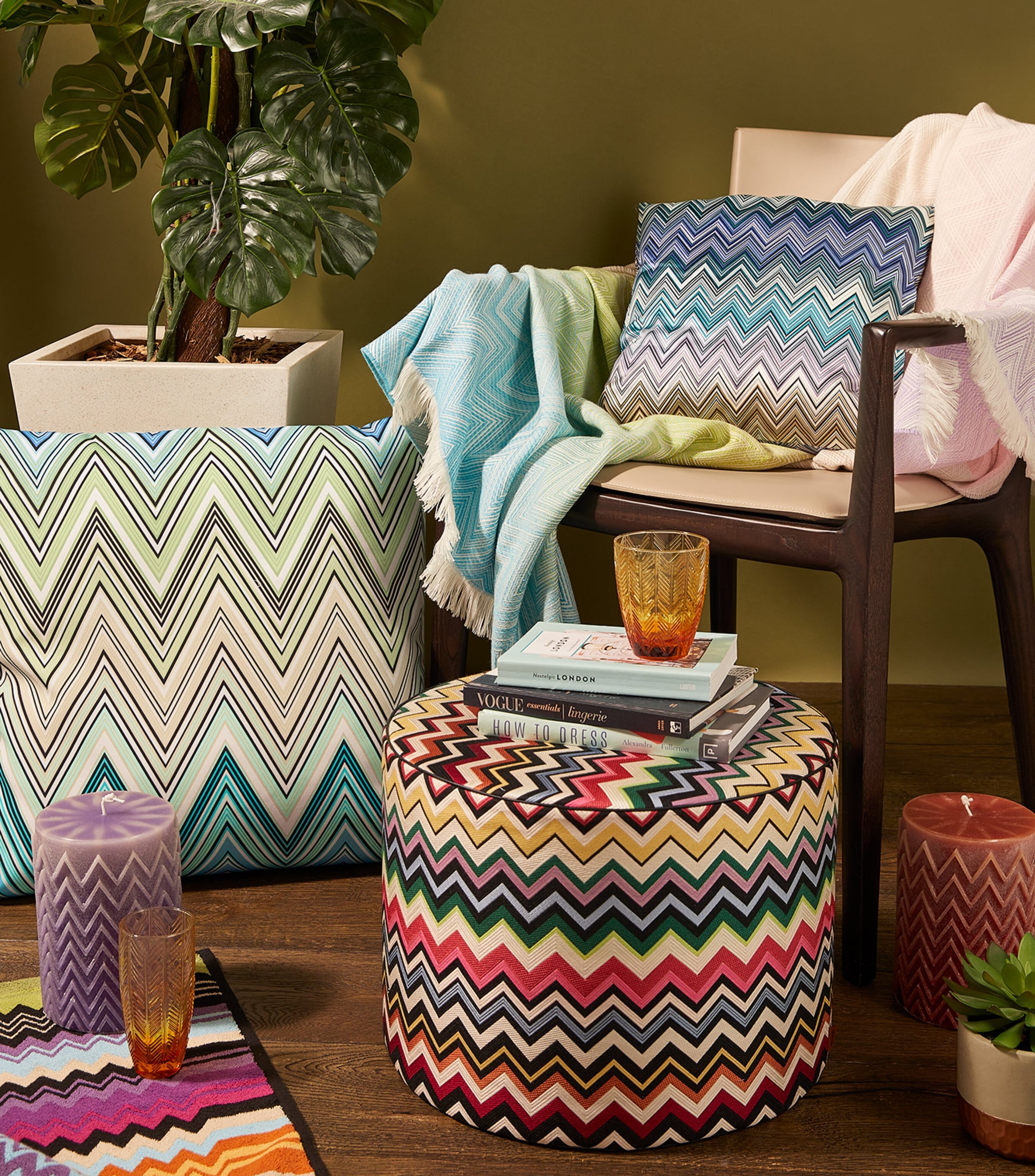 Missoni Zigzag Kew Outdoor Cushion (60cm x 60cm) | Harrods US
