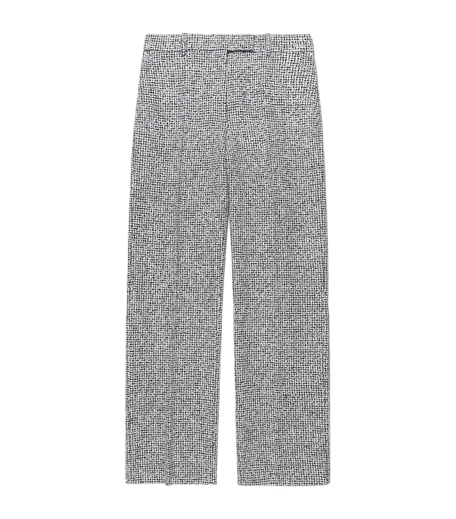 TOM FORD Womens Tweed Sequinned Chevron Trousers Yne Image 1