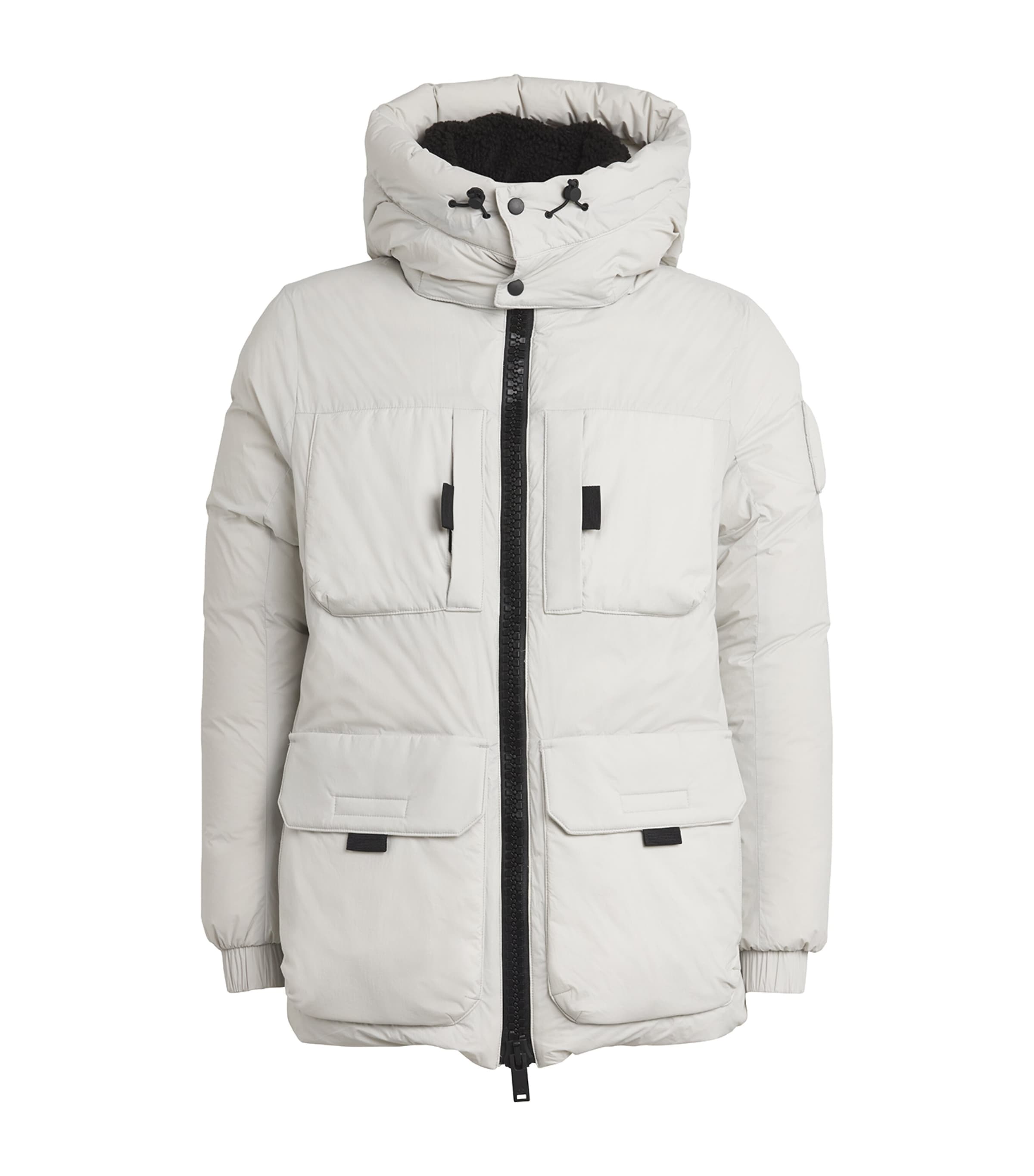 Shop Moose Knuckles Down Brandon Puffer Jacket In Grey