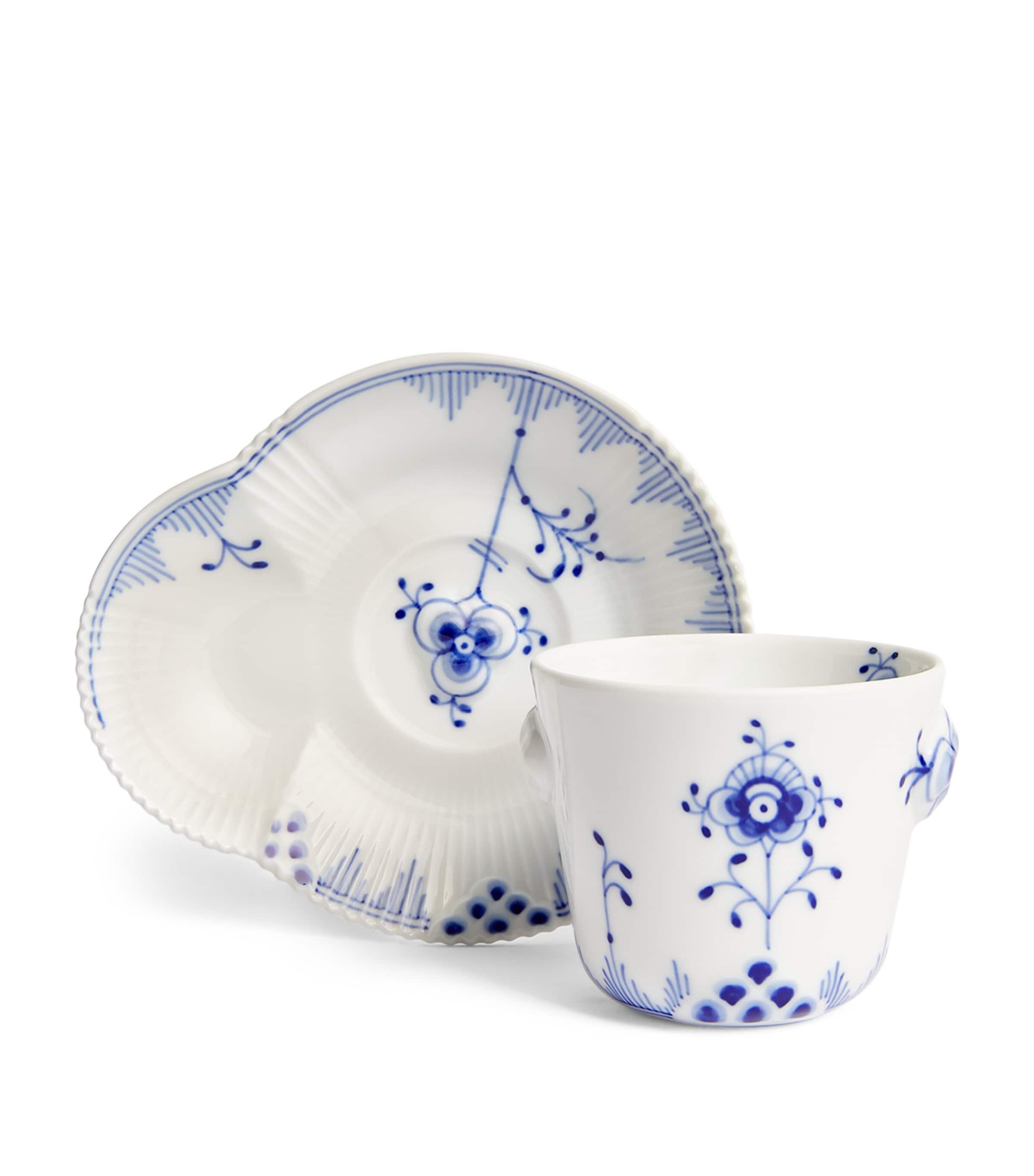 Royal Copenhagen Blue Elements Espresso Cup and Saucer Blue Image 4
