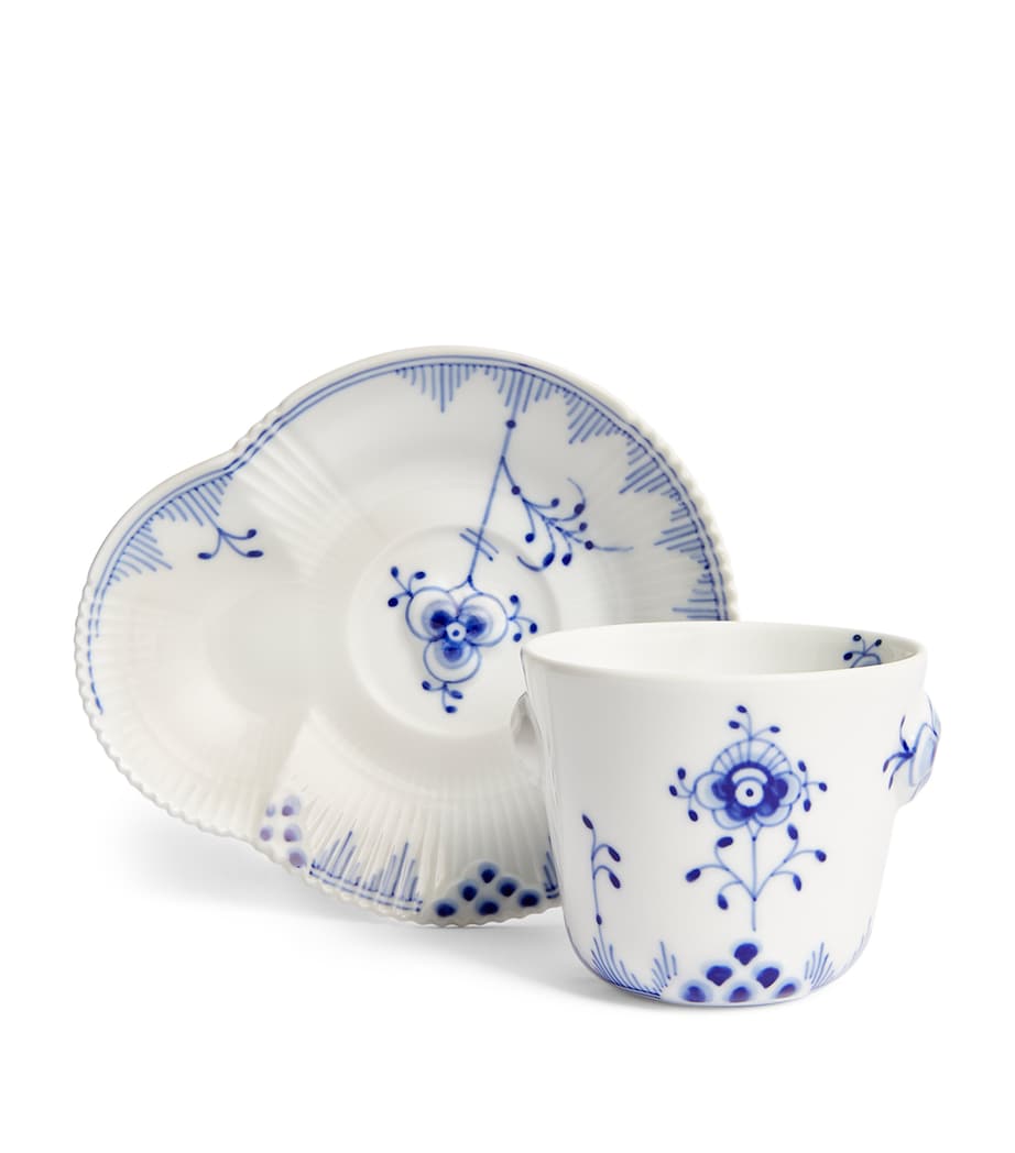 Royal Copenhagen Blue Elements Espresso Cup and Saucer Blue Image 4