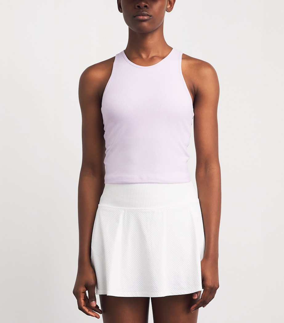 VUORI Womens Pose Plyo Tank Top Lilac Breeze Image 4