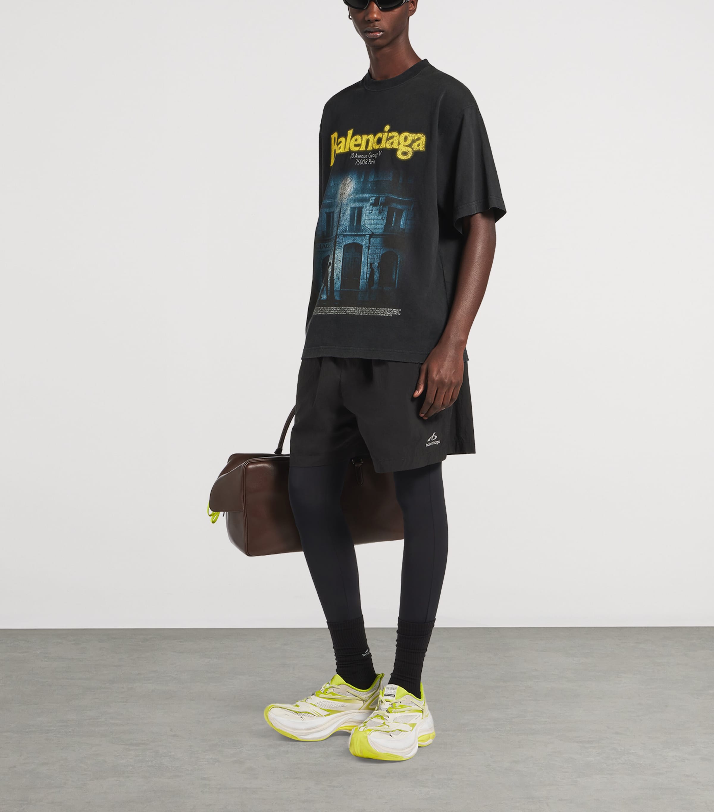 Balenciaga Black Graphic Print T-Shirt | Harrods US