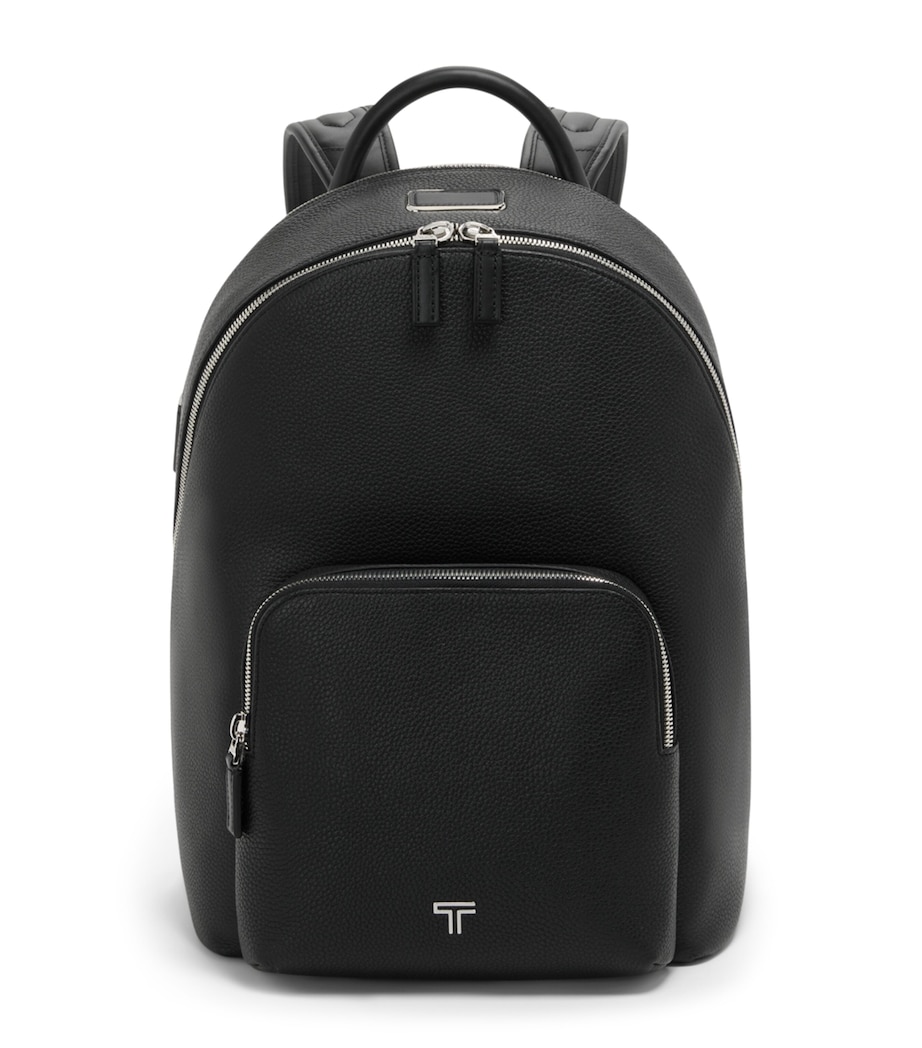 Tumi Leather Turin Beneditto Backpack Black Image 1