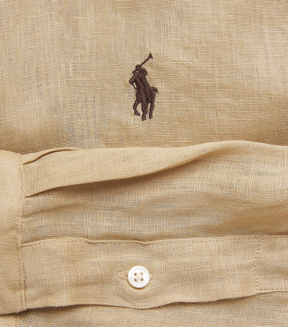 Polo Ralph Lauren Womens Cotton Classic-Fit Polo Pony Shirt Dune Tan Image 6