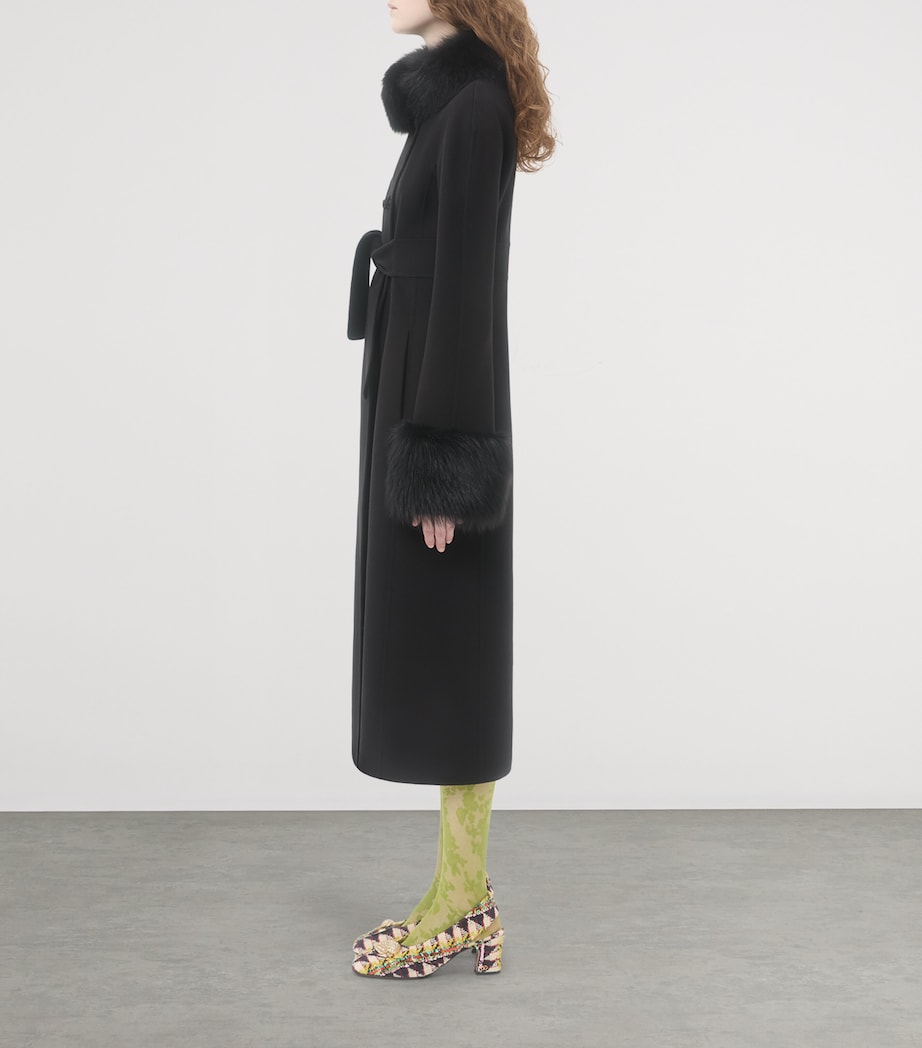 Virgin Wool-Cashmere Belted Coat 0NO Image 3