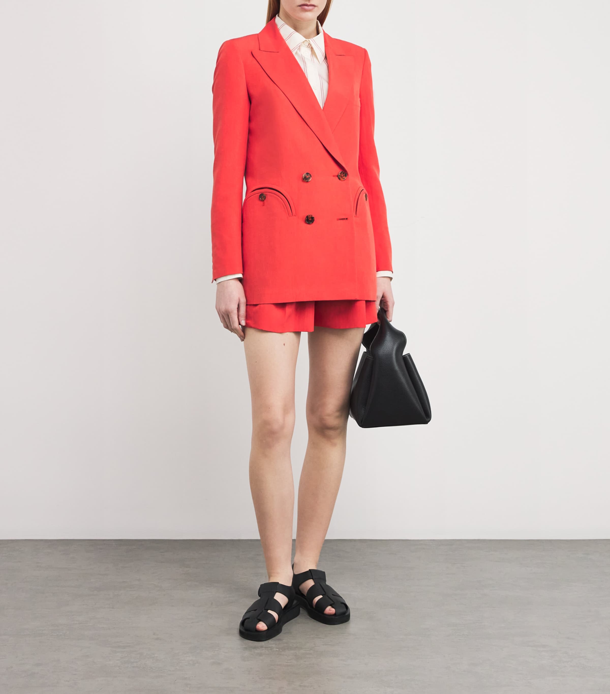 Virgin Wool Everyday Blazer R006 CORAL Image 2