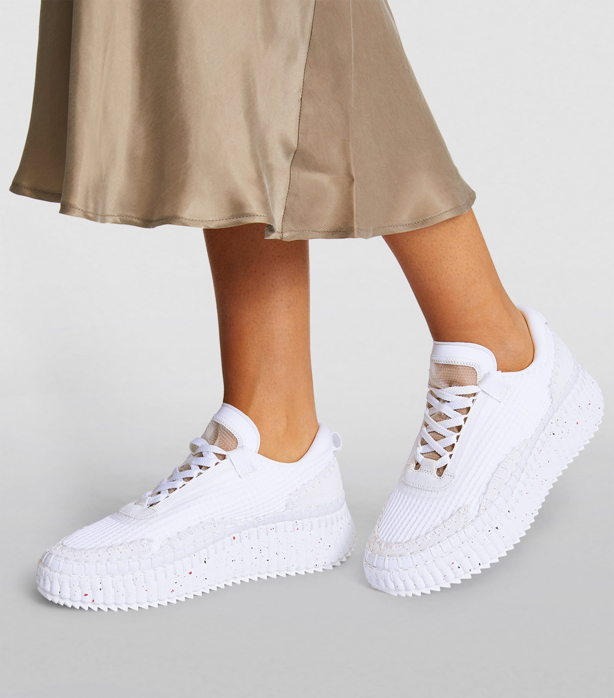 Chloé Nama Runner Sneakers White Image 2