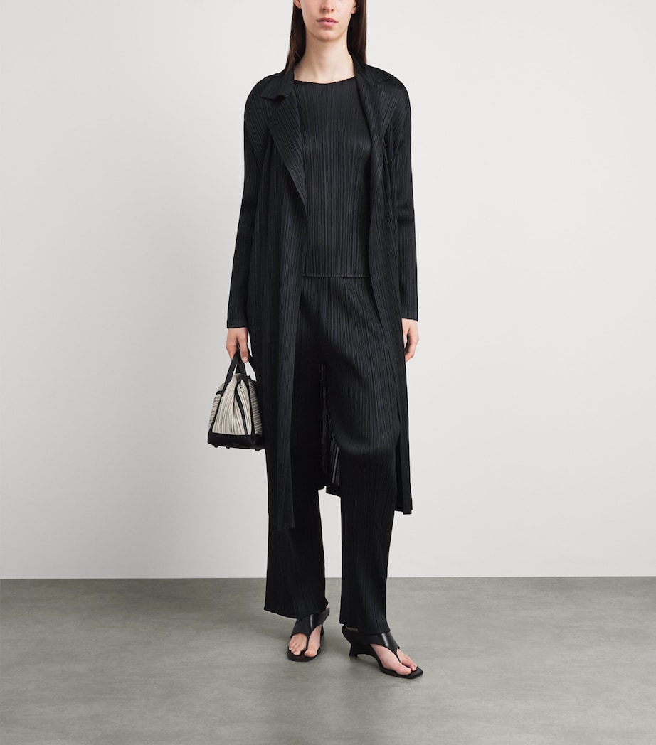Pleats Please Issey Miyake Womens Monthly Colors February Coat Black Image 2